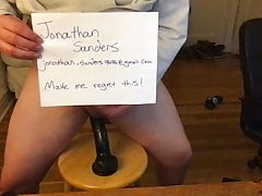 Exposed Fag Jonathan Sanders ass to mouth, loves Dads Cock 