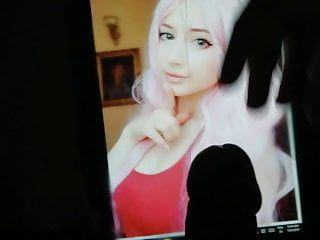 Cum on Zero Two cosplayer