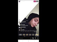 hot hijab teen bitch hiba qa live on instagram